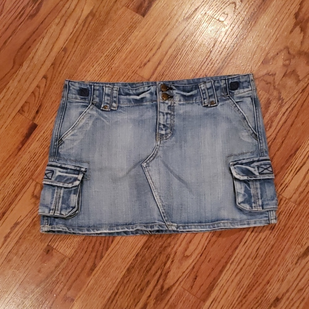 Cargo denim Jean skirt